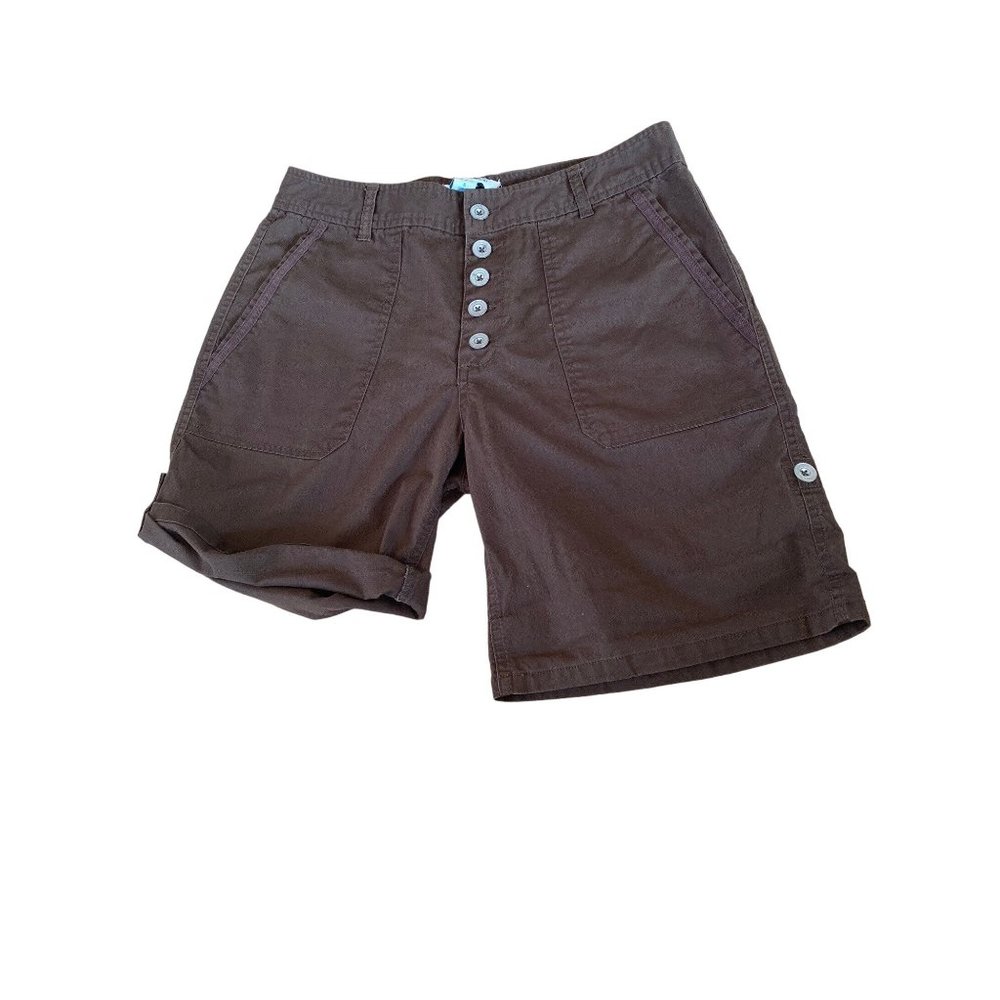 Sundance Size 6 Brown Everyday Explorer Shorts Cotton Stretch 31x 8.5"/6"cuff - Picture 9 of 16